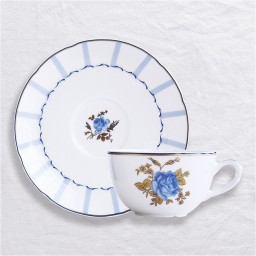 Bernardaud, Brocante, Set of 2 tea cups and saucers