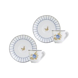 Bernardaud, Brocante, Set of 2 coffee cups and saucers