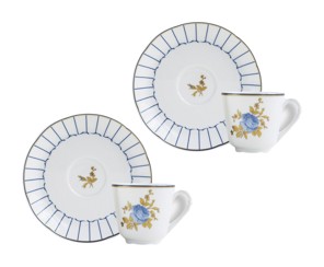 Bernardaud, Brocante, Set of 2 coffee cups and saucers