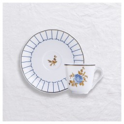 Bernardaud, Brocante, Set of 2 coffee cups and saucers