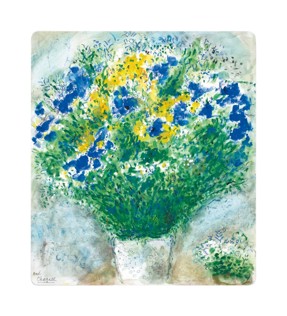 Bernardaud, Les Bouquets de Fleurs - Marc Chagall, Rectangular tray