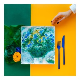 Bernardaud, Les Bouquets de Fleurs - Marc Chagall, Rectangular tray