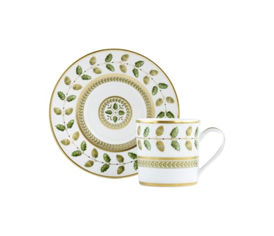 Bernardaud, Constance, Set of 2 coffee cups and saucers