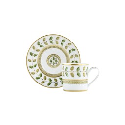 Bernardaud, Constance, Set of 4 coffee cups and saucers