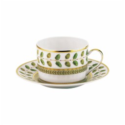 Bernardaud, Constance, Set of 4 tea cups and saucers