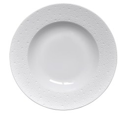 Bernardaud, Ecume White, Large rim soup