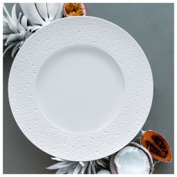 Bernardaud, Ecume White, Rim soup