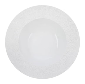 Bernardaud, Ecume White, Deep rim soup plate