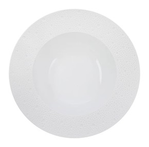 Bernardaud, Ecume White, Deep rim soup plate