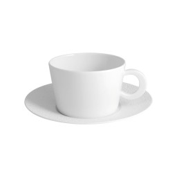 Bernardaud, Ecume White, Breakfast cup & saucer