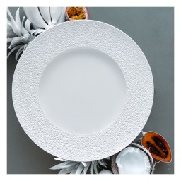 Bernardaud, Ecume White, Relish dish