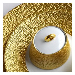 Bernardaud, Ecume Gold, Caviar set