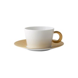 Bernardaud, Ecume Gold, Breakfast cup & saucer