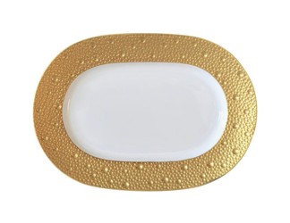 Bernardaud, Ecume Gold, Relish dish