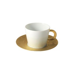 Bernardaud, Ecume Gold, Tea cup & saucer