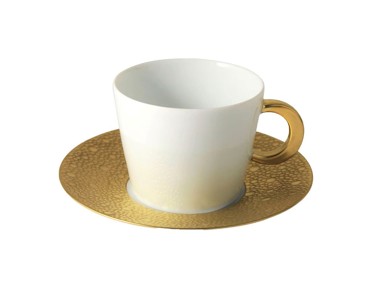 Bernardaud, Ecume Gold, Tea cup & saucer