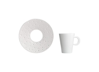 Bernardaud, Ecume Perle, Expresso cup & saucer