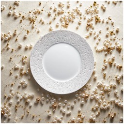 Bernardaud, Ecume Perle, Set of 2 coffee cups & saucers