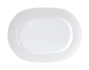 Bernardaud, Ecume Perle, Oval platter small