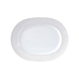 Bernardaud, Ecume Perle, Oval platter medium