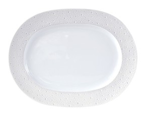 Bernardaud, Ecume Perle, Oval platter medium