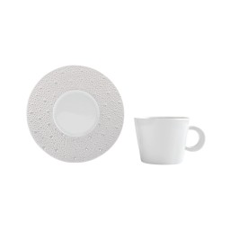 Bernardaud, Ecume Perle, Tea cup & saucer