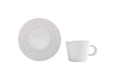 Bernardaud, Ecume Perle, Tea cup & saucer