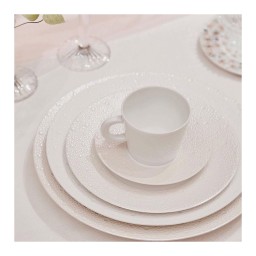 Bernardaud, Ecume Perle, Tea cup & saucer