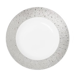 Bernardaud, Ecume Platinum, Large rim soup