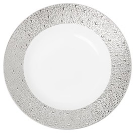 Bernardaud, Ecume Platinum, Large rim soup