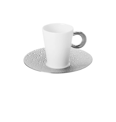 Bernardaud, Ecume Platinum, Expresso cup & saucer