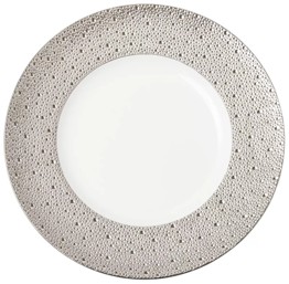 Bernardaud, Ecume Platinum, Presentation plate