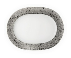 Bernardaud, Ecume Platinum, Oval platter medium