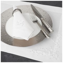 Bernardaud, Ecume Platinum, Large oblong plate