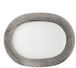 Bernardaud, Ecume Platinum, Oval platter large