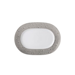 Bernardaud, Ecume Platinum, Relish dish