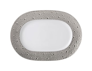 Bernardaud, Ecume Platinum, Relish dish