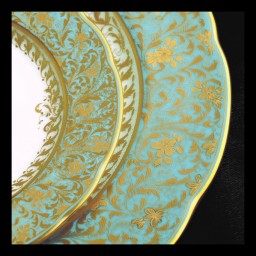 Bernardaud, Eden turquoise, Bread and butter plate