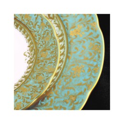 Bernardaud, Eden turquoise, Espresso cup and saucer