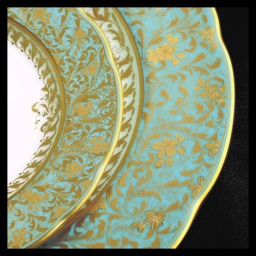 Bernardaud, Eden turquoise, Salad plate