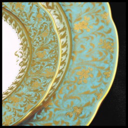 Bernardaud, Eden turquoise, Open vegetable dish