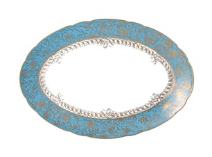 Bernardaud, Eden turquoise, Oval platter