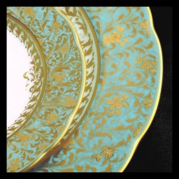 Bernardaud, Eden turquoise, Oval platter