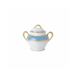 Bernardaud, Eden turquoise, Sugar bowl