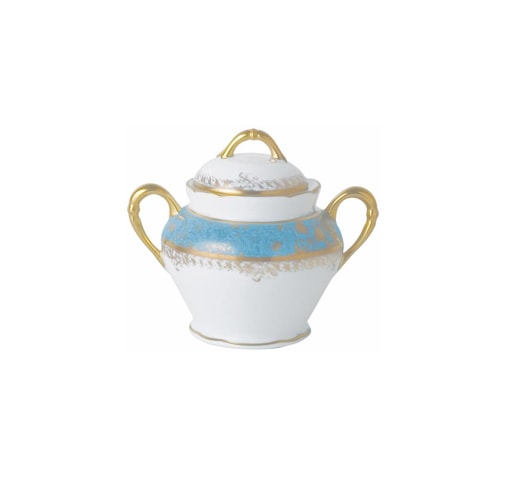 Bernardaud, Eden turquoise, Sugar bowl