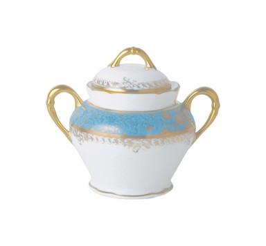 Bernardaud, Eden turquoise, Sugar bowl