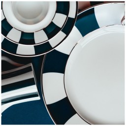 Bernardaud, Galerie Royale Night Blue, Coupe soup plate