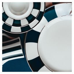 Bernardaud, Galerie Royale Night Blue, Bread and butter plate