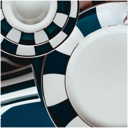 Bernardaud, Galerie Royale Night Blue, Rim soup plate