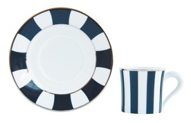 Bernardaud, Galerie Royale Night Blue, Expresso cup and saucer